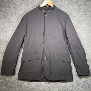 Eddie Bauer Jacket Men T50 Gray Travex Ultimate Voyager II Travel Blazer Pockets